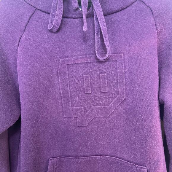 Men's Medium Purple Twitch Hoodie Sweatshirt - Picture 2 of 5